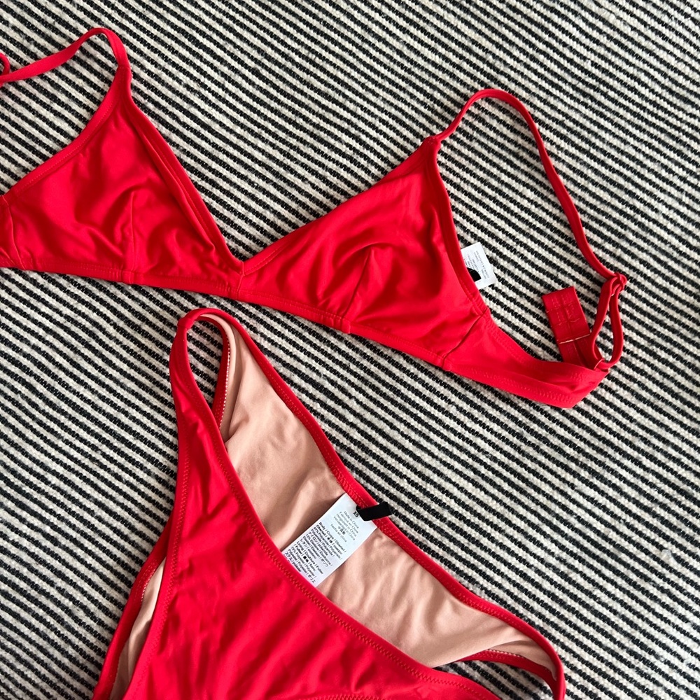 Red J Crew Bikini